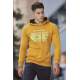 Madmext Yellow Printed Hoodie 4361 - Sarı