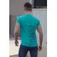 Madmext Green Printed T-shirt for Men 3023 - Petrol yeşili