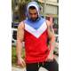 Madmext Men Sleeveless Red Hoodie 2897 - Kırmızı