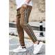 Madmext Camel Striped Sweatpants 4205 - Camel