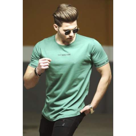 Madmext Men Green T-Shirt 4461 - Yeşil