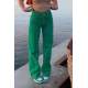 Green High Waist Basic Palazzo Jeans MG1547 - Yeşil