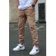 Men Beige Cargo Trousers 5447 - Bej