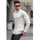 Stone Gray Knitwear Sweater 5764 - Taş rengi