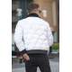 White Puffer Jacket 5739 - Beyaz