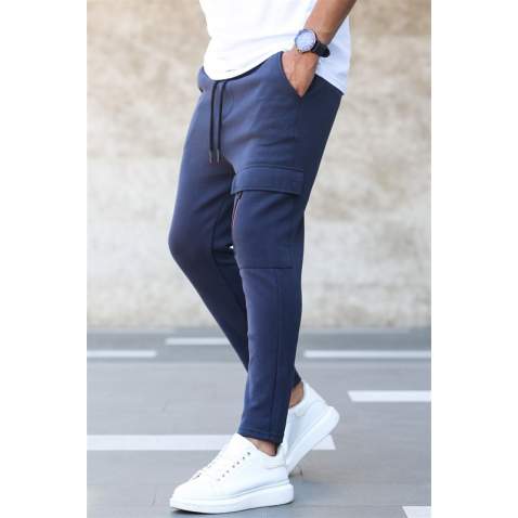 Madmext Men Navy Blue Sweatpants 4834 - Lacivert