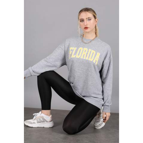 Mad Girls Yellow Sweatshirt MG1203 - Sarı