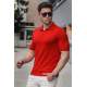 Madmext Men Knitwear Red Polo T-shirt 5078 - Kırmızı