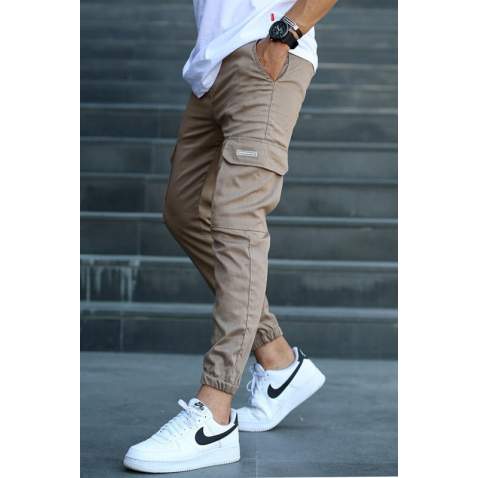 Men Cargo Brown Trousers 5437 - Kahverengi