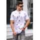 Madmext Men Printed White T-Shirt 5392 - Beyaz