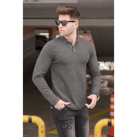 Madmext Men Anthracite Sweatshirt 5662 - Antrasit