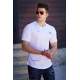 Madmext White Printed T-shirt for Men 4632 - Beyaz