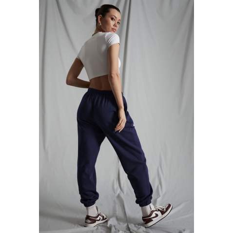 Women Navy Blue Oversize Sweatpants MG1235 - Lacivert