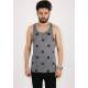 Madmext Men Printed Anthracite Vest 2303 - Antrasit