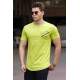 Madmext Green Printed T-shirt for Men 4627 - Yeşil