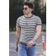 Madmext Khaki Knitwear T-shirt for Men 4602 - Haki