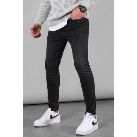 Skin Fit Black Jeans For Men - Siyah