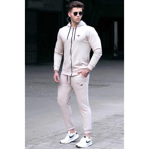 Madmext Men Beige Tracksuit 4779 - Bej