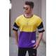 Madmext Purple Two-Tone T-shirt for Men 3078 - Mor