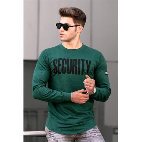 Madmext Green Rapped Sweatshirt 4126 - Yeşil