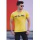 Madmext Yellow Printed T-shirt for Men 4597 - Sarı