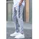 Gray Printed Sweatpants T5476 - Gri