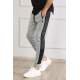 Madmext Grey ''The Original'' Striped Sweatpants 4218 - Gri