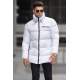 White Basic Puffer Jacket 5776 - Beyaz