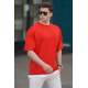 Madmext Red Oversize T-shirt for Men 4978 - Kırmızı