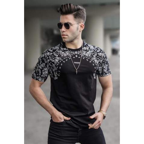 Madmext Men Black T-shirt 5354 - Siyah