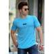 Madmext Turquoise Basic T-shirt for Men 4547 - Turkuaz