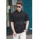 Madmext Men Printed Black T-shirt 5236 - Siyah