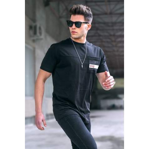 Madmext Men Black T-shirt 5804 - Siyah