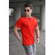 Madmext Men Red Knitted Polo T-shirt 5116 - Kırmızı