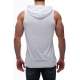 Sleeveless T-Shirt In Hooded White 2887 - Beyaz