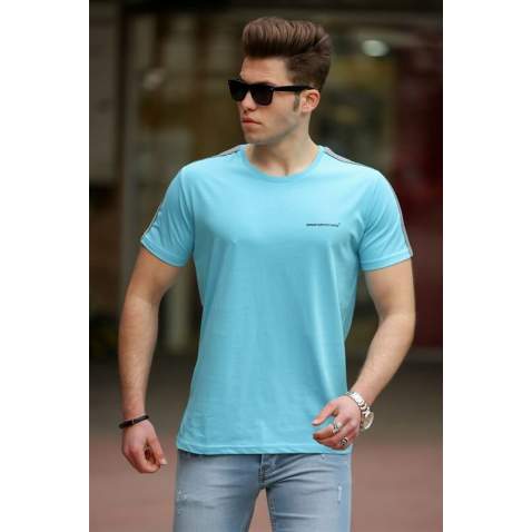 Madmext Turquoise Basic T-shirt for Men 4513 - Turkuaz