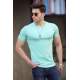 Madmext Turquoise T-shirt for Men 4552 - Turkuaz