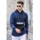 Madmext Men Navy Blue Sweatshirt 2699 - Lacivert