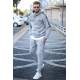 Madmext Gray Tracksuit For Men 5425 - Gri