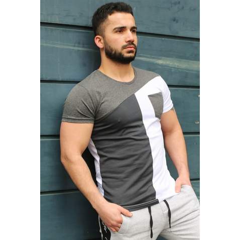 Madmext White T-shirt with Pocket for Men 3015 - Beyaz