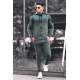 Madmext Khaki Printed Men Tracksuit Set 4671 - Haki