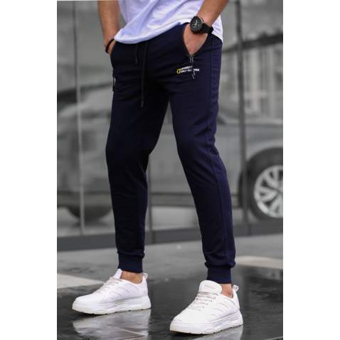 Madmext Men Plain Navy Blue Sweatpants 5436 - Lacivert