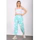 Mad Girls Blue Dalmatians Sweatpants MG1147 - Mavi