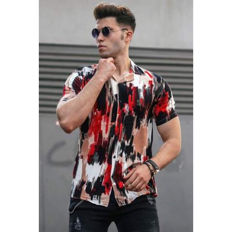 Madmext Men Red Shirt 5506 - Kırmızı