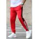 Madmext Red Striped Sweatpants 2928 - Kırmızı