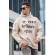 Madmext Men Beige Hoodie Sweatshirt 5336 - Bej