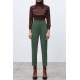 Mad Girls High Waist Green Trousers MG1331 - Haki