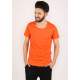 Madmext Men Orange Plain T-Shirt 2308 - Turuncu