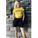 Yellow Printed Crop T-Shirt MG1535 - Sarı