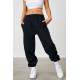 Women Black Oversize Sweatpants MG1235 - Siyah